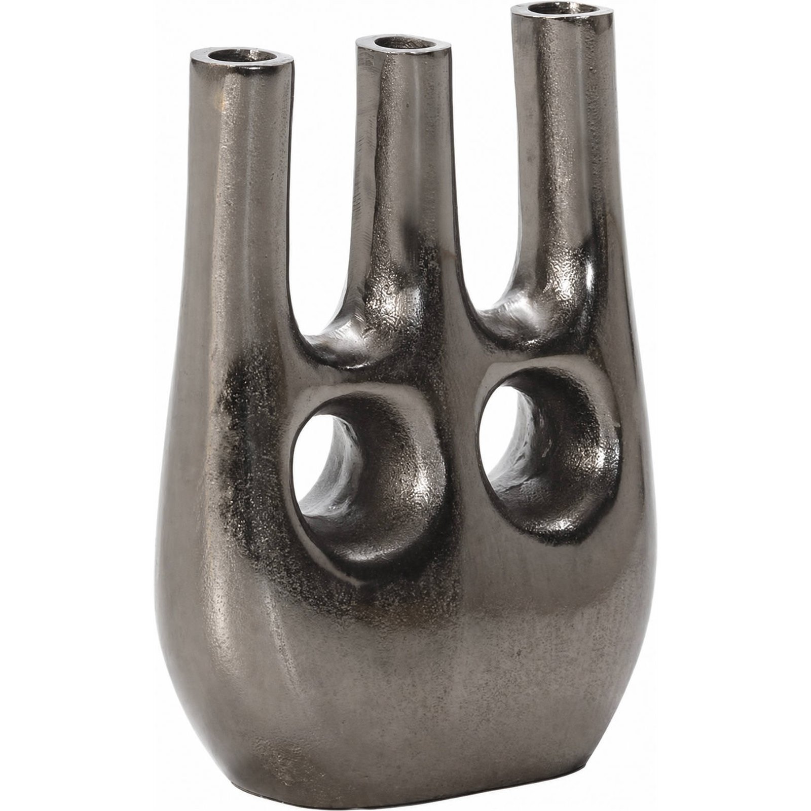 Vase ajouré en métal, Trois cols décoratifs, RECOLLECTION