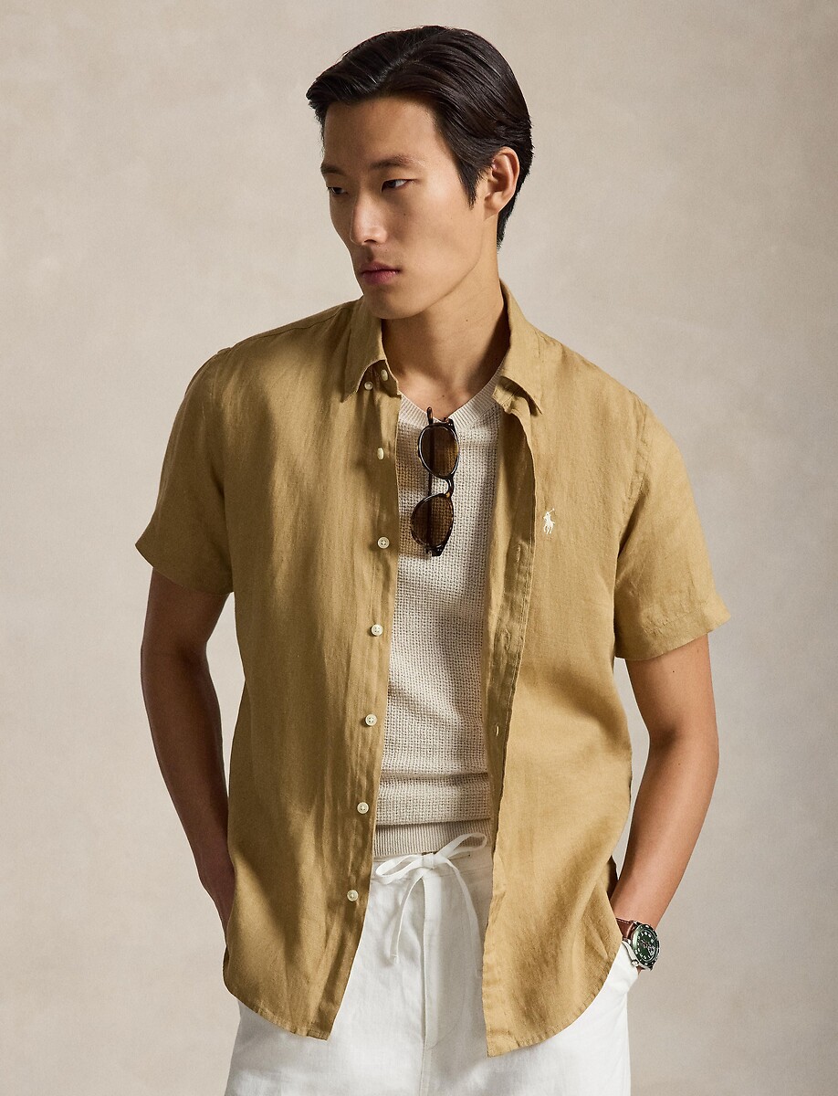 Chemisette en lin, POLO RALPH LAUREN