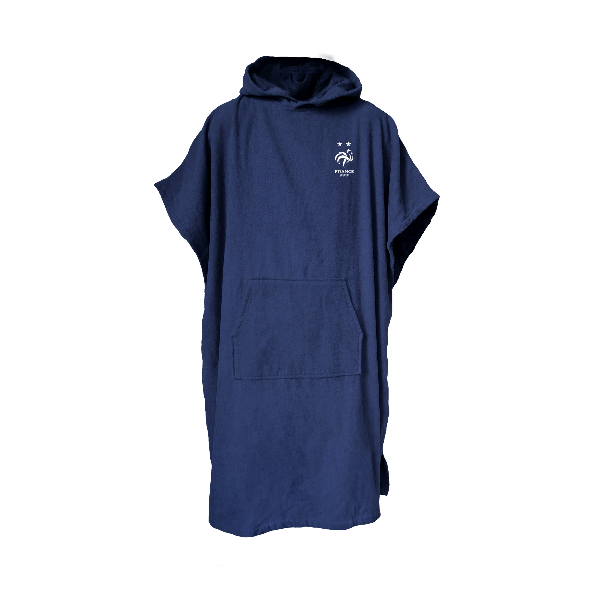 Poncho de bain Adulte 100% Coton, Équipe de France de Football LOGO, FFF