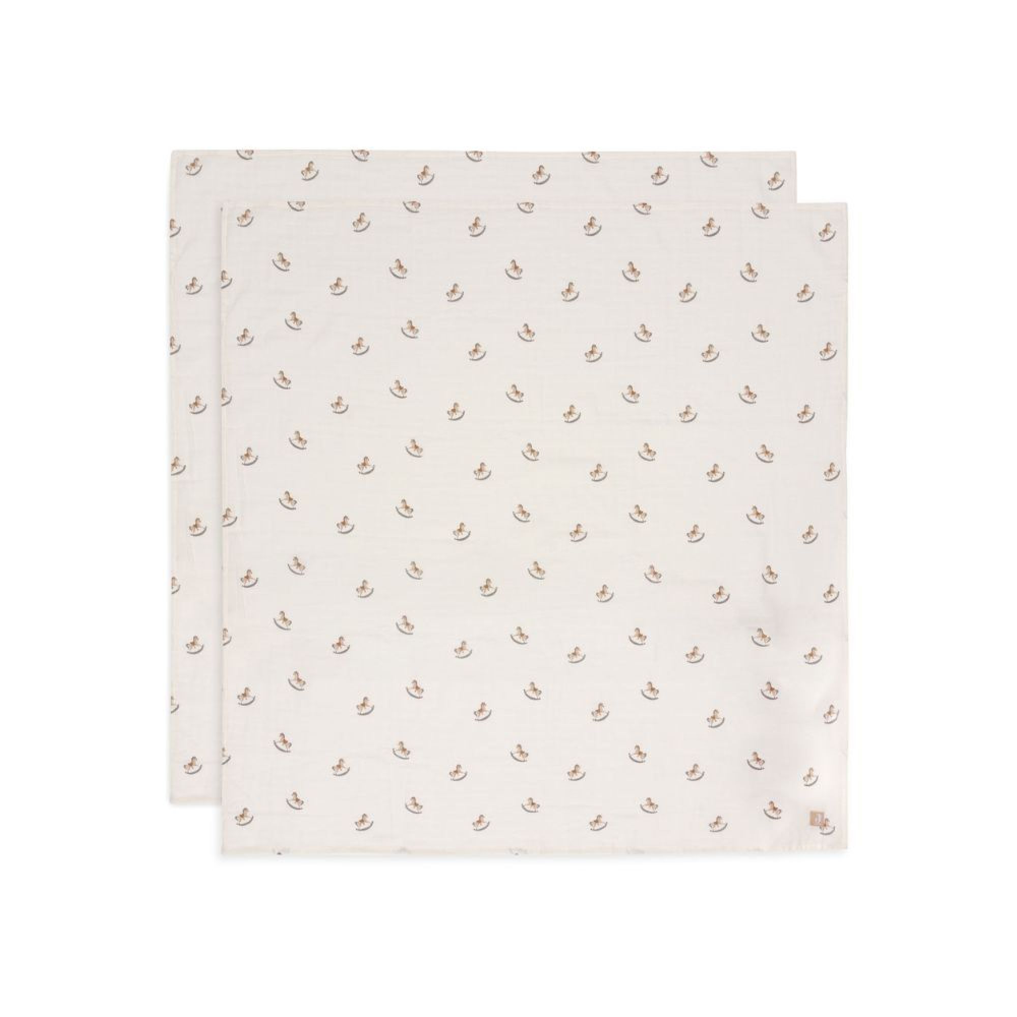 Lot de 2 langes gaze de coton 115 x 115 cm Nostalgic Ride, JOLLEIN