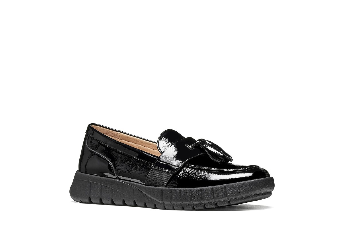 GEOX Mocasines de charol con cuña, FLEXTRIDE — photo 2