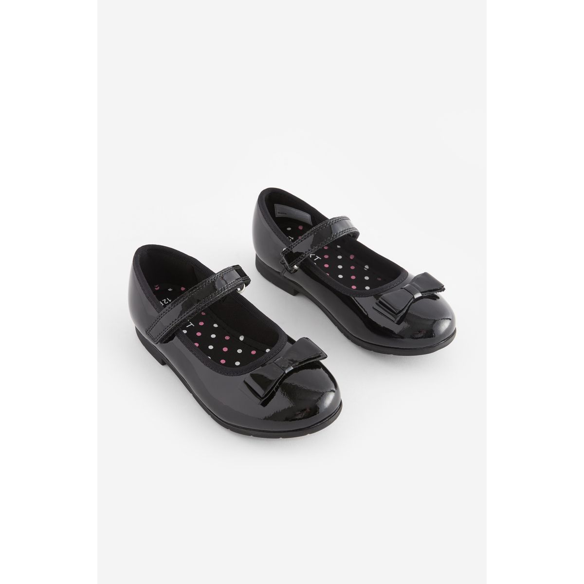 Babies d’écolière en cuir avec nœud, NEXT