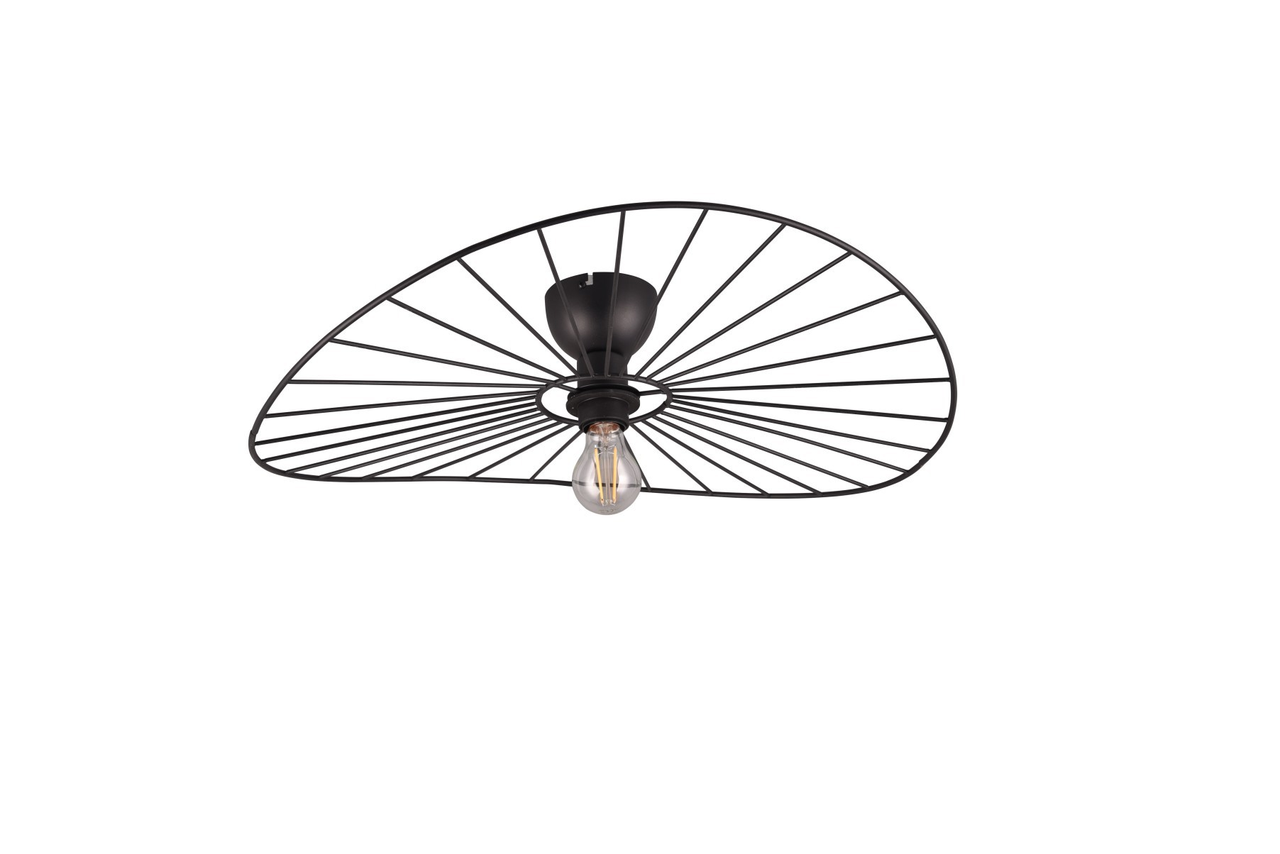 Plafonnier design en métal bohème, D.60 , CHAPEAU, TRIO
