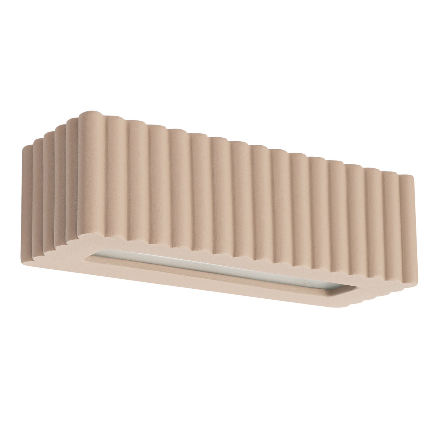 Applique murale Céramique Taupe E27 1 Rigata, EDEN