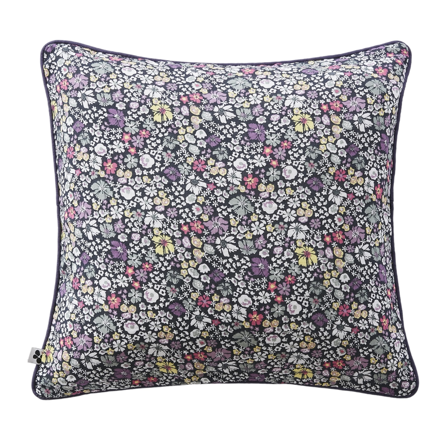 Coussin dehoussable en gaze de coton Malia en fleurs, EDEN