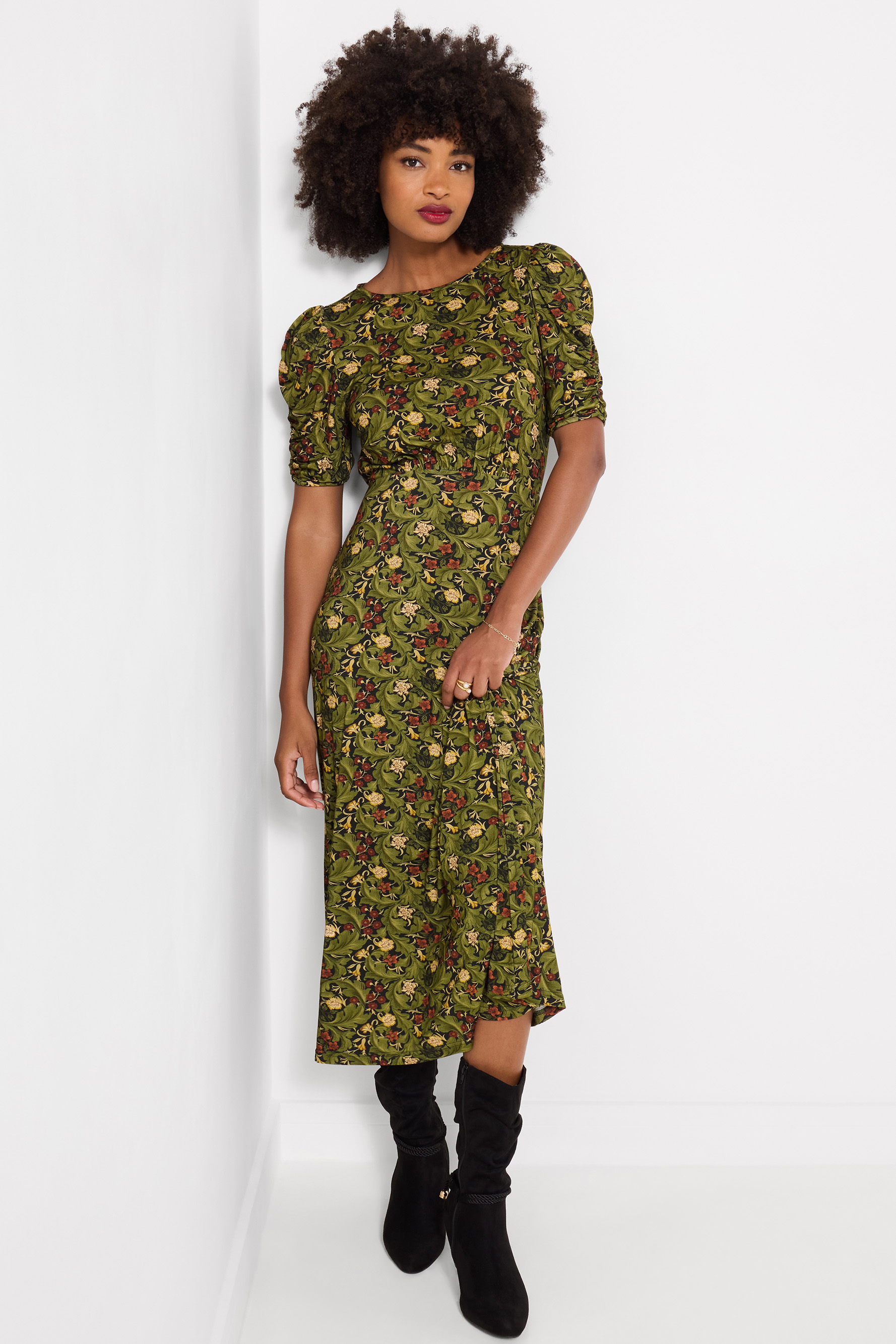 Robe en Jersey Imprimé Feuilles d'Automne, JOE BROWNS