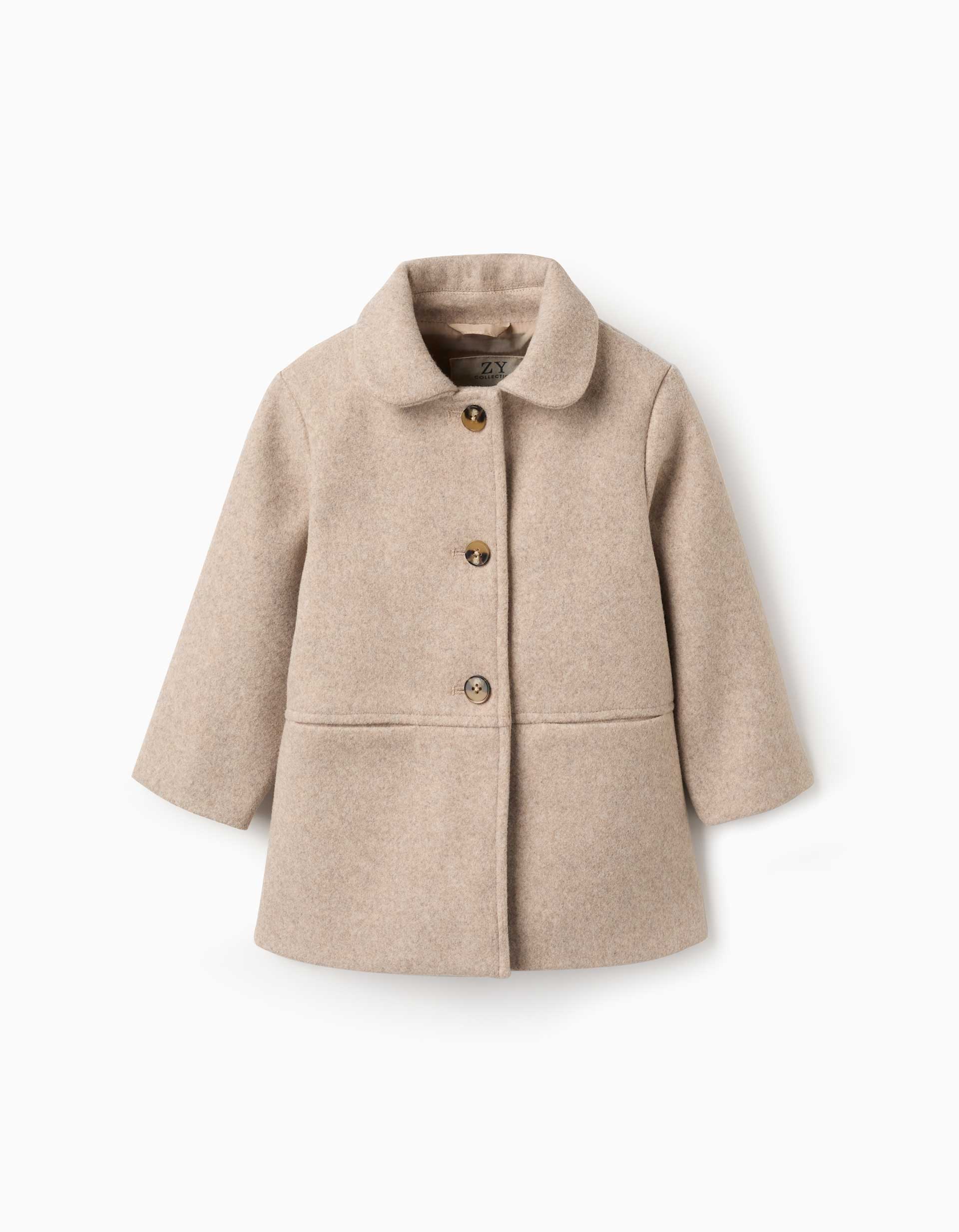 Manteau à effet laine avec doublure B&S, ZIPPY