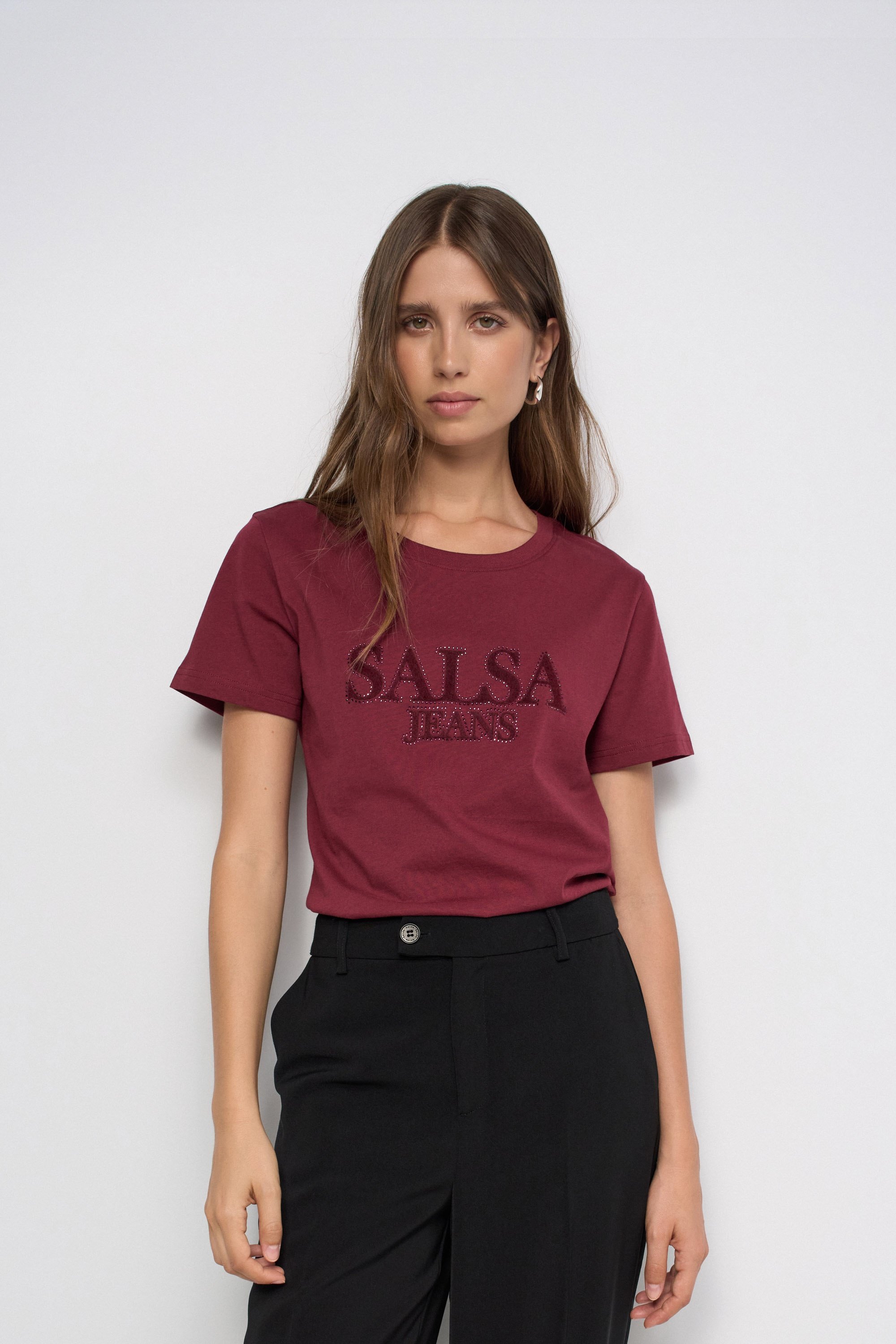 T-SHIRT AVEC BRANDING, SALSA JEANS