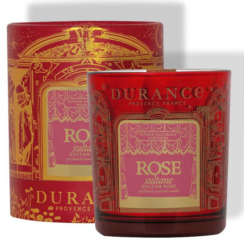 Bougie Mèche en Bois Rose Sultane, DURANCE