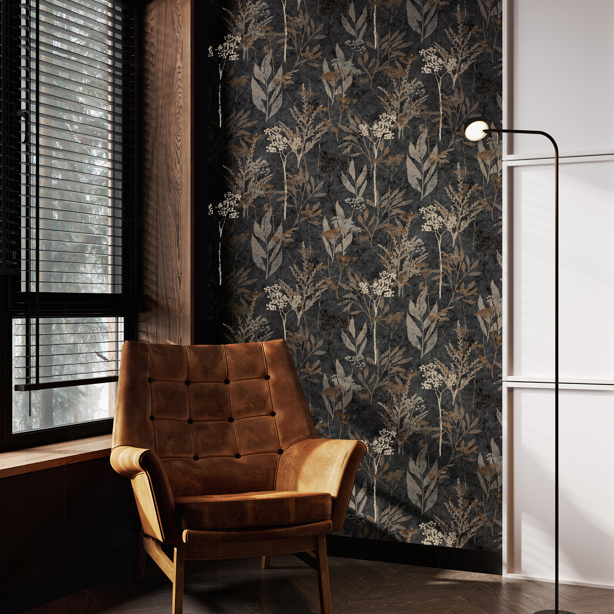 Papier peint Fleurs en relief, SUBLIME
