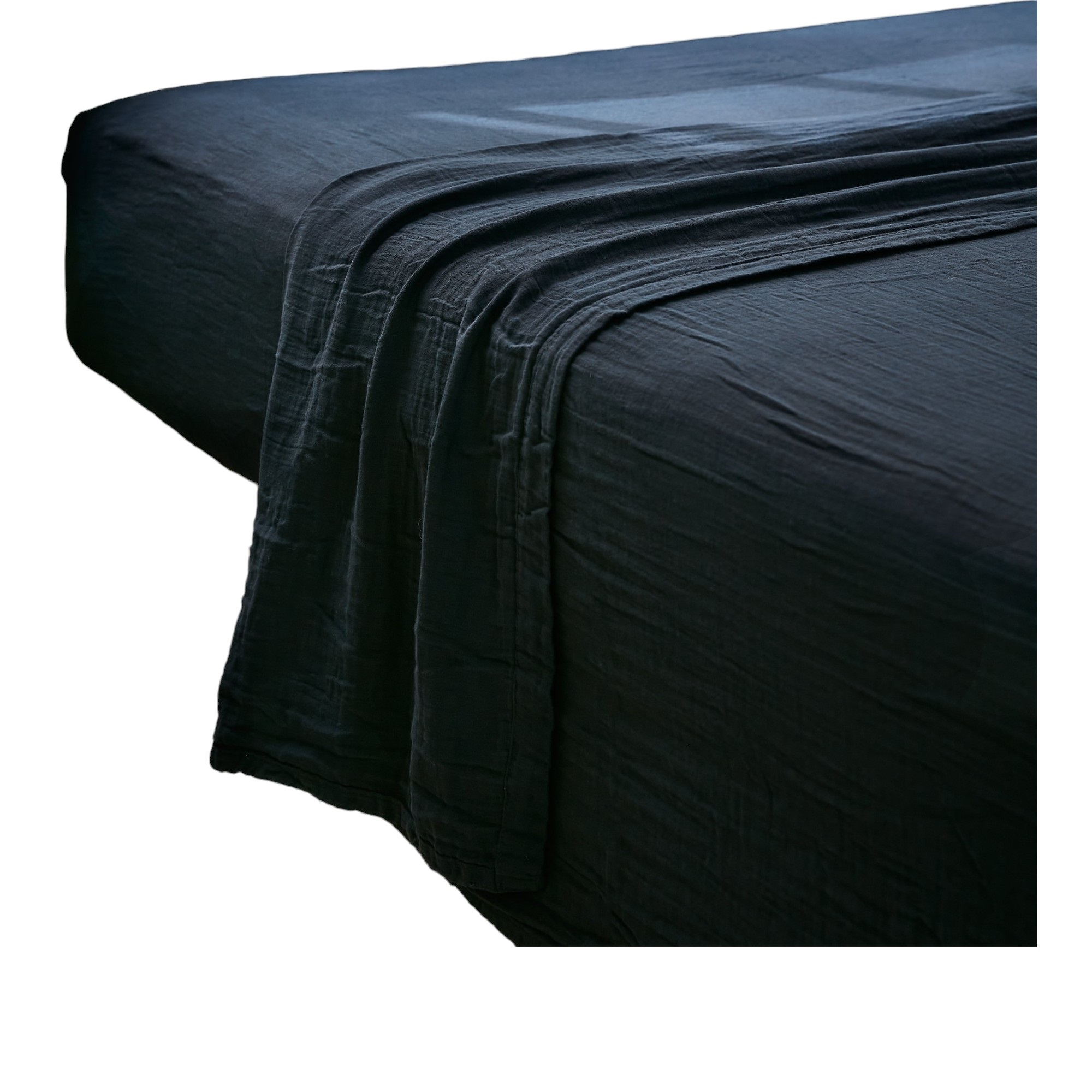 Drap plat double gaze de coton Gaia, EDEN