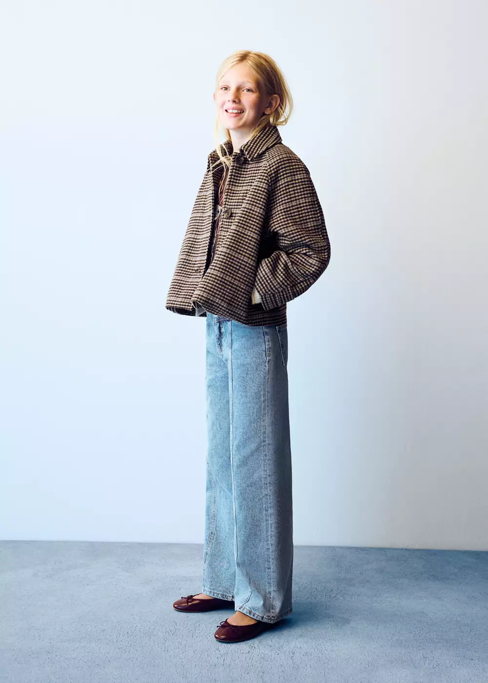 Jean wide leg double bouton, MANGO KIDS