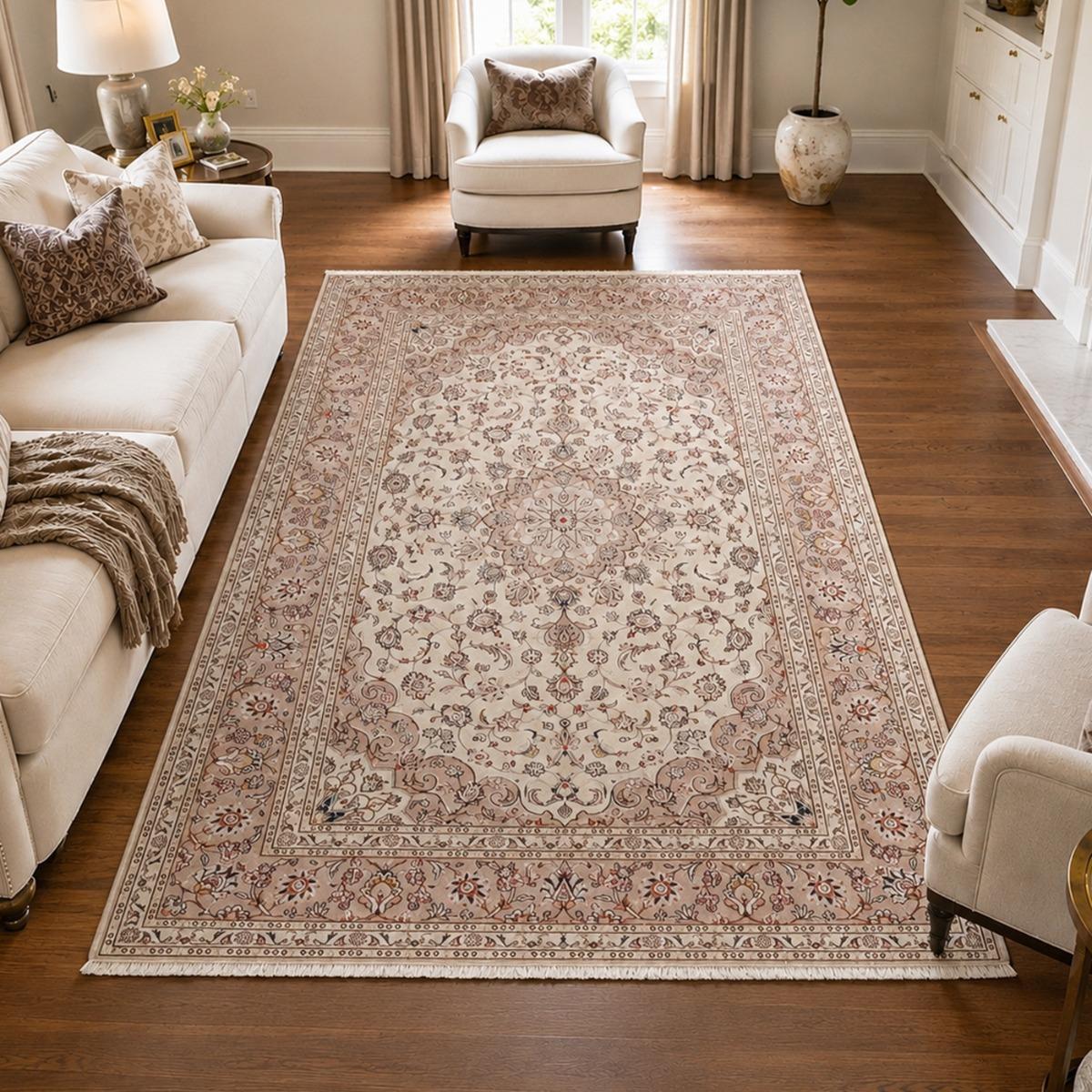 Tapis d'orient au motif oriental noué à la main, KASHAN 3, UN AMOUR DE TAPIS