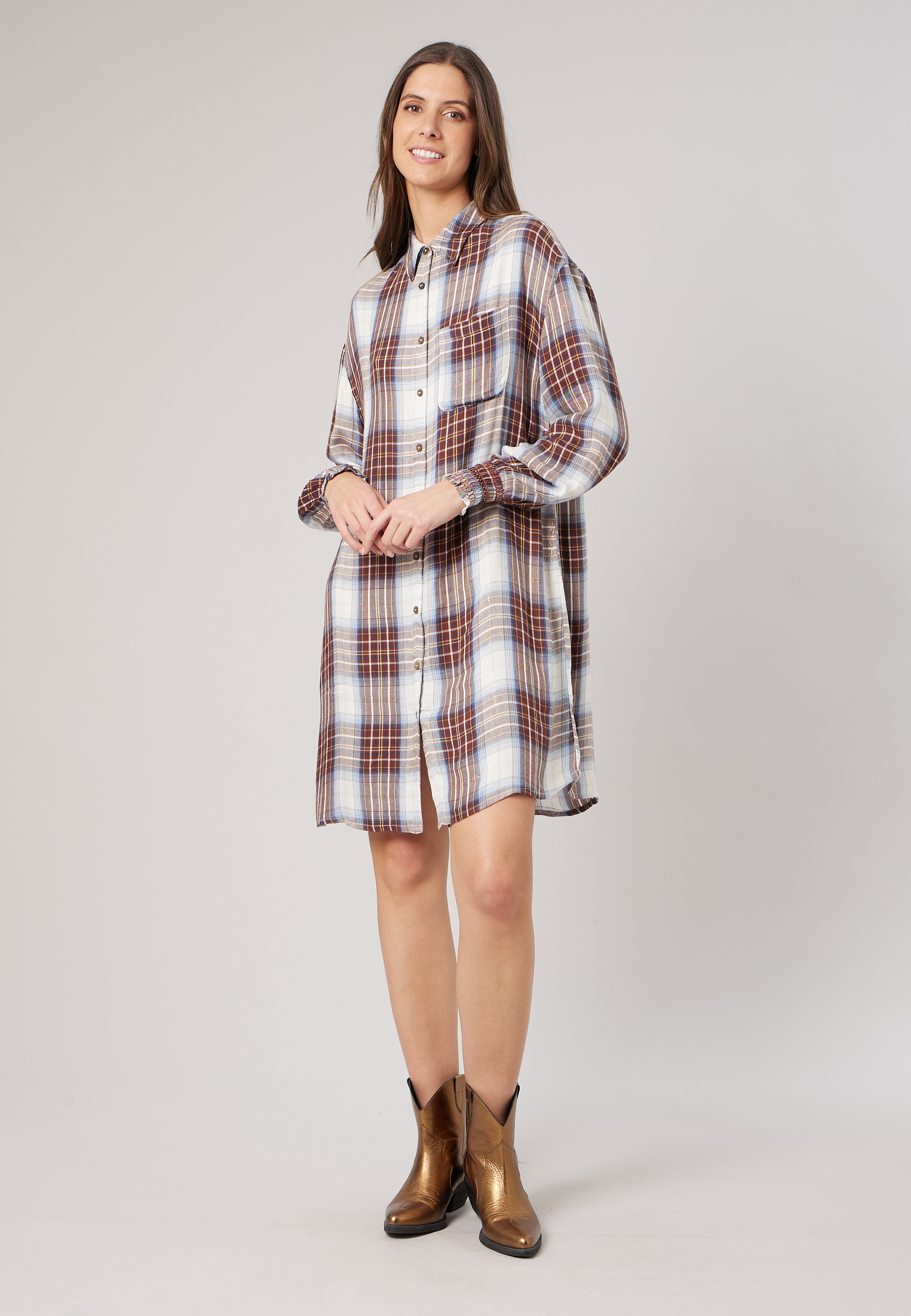 Robe chemise ample femme DILANA, DEELUXE