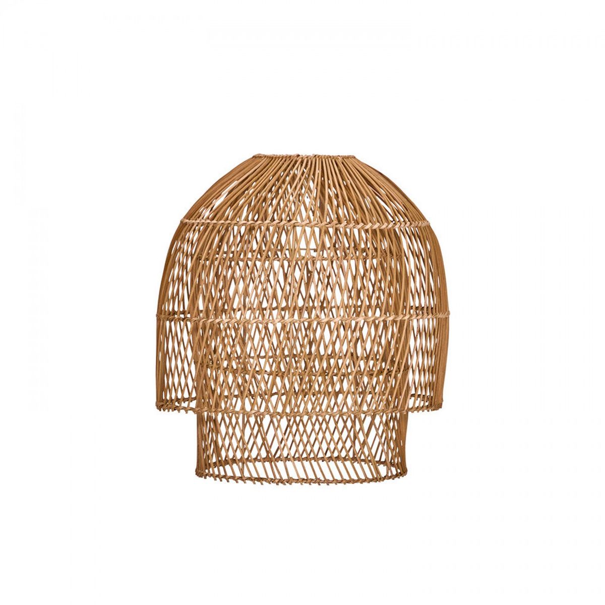 Suspension au style chapeau de paille bambou naturel Ø 75 cm