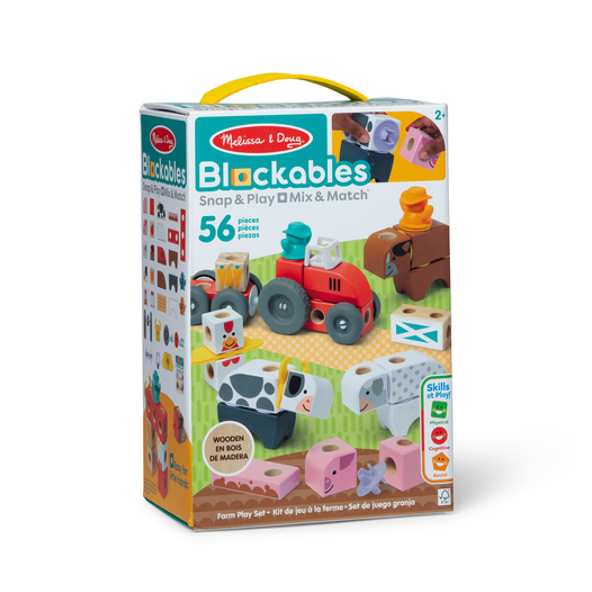 La Ferme - 56 Pieces - Blockables - Melissa and Doug, SPINMASTER