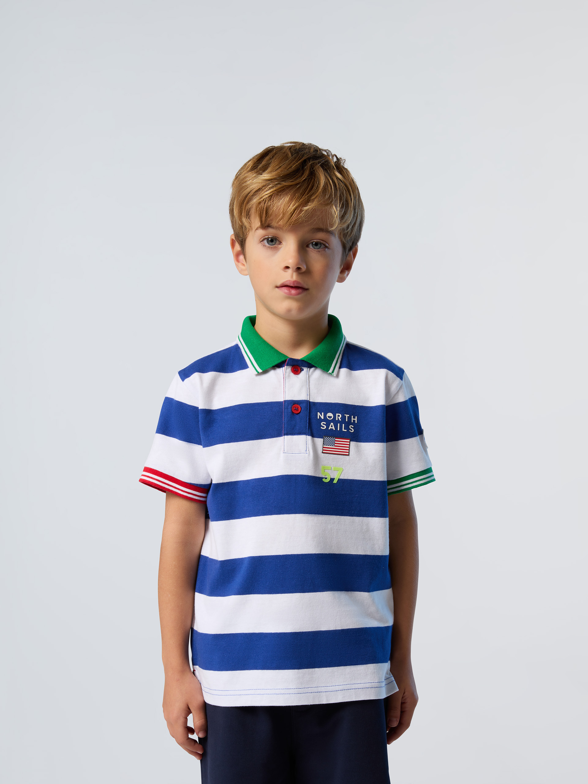 Polo en jersey rayé, NORTH SAILS