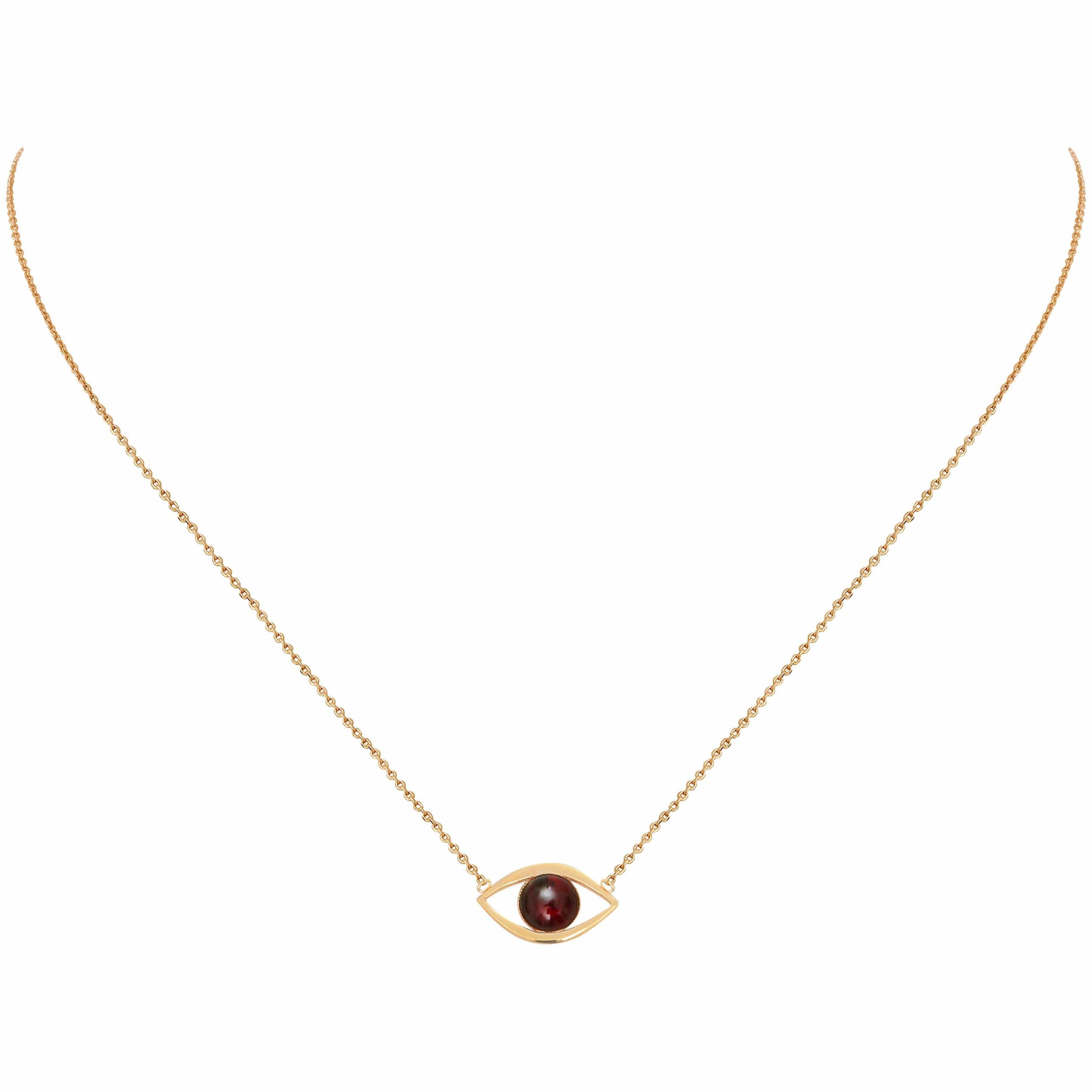 Collier eros petit modele grenat, CAROLINE NAJMAN