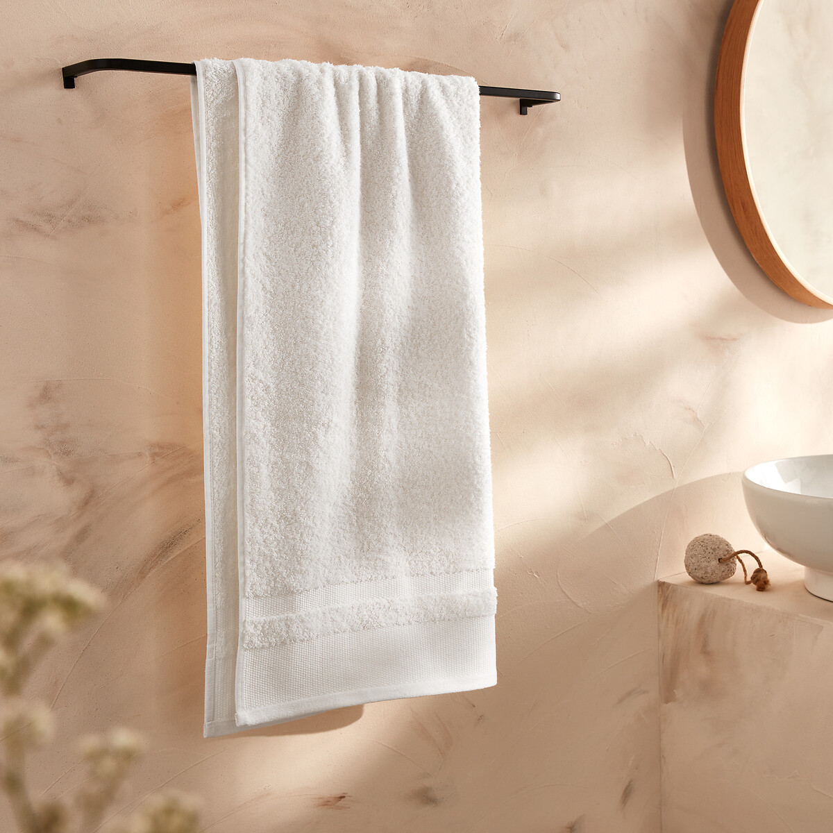 Kheops 100% cotton large bath towel La Redoute Interieurs