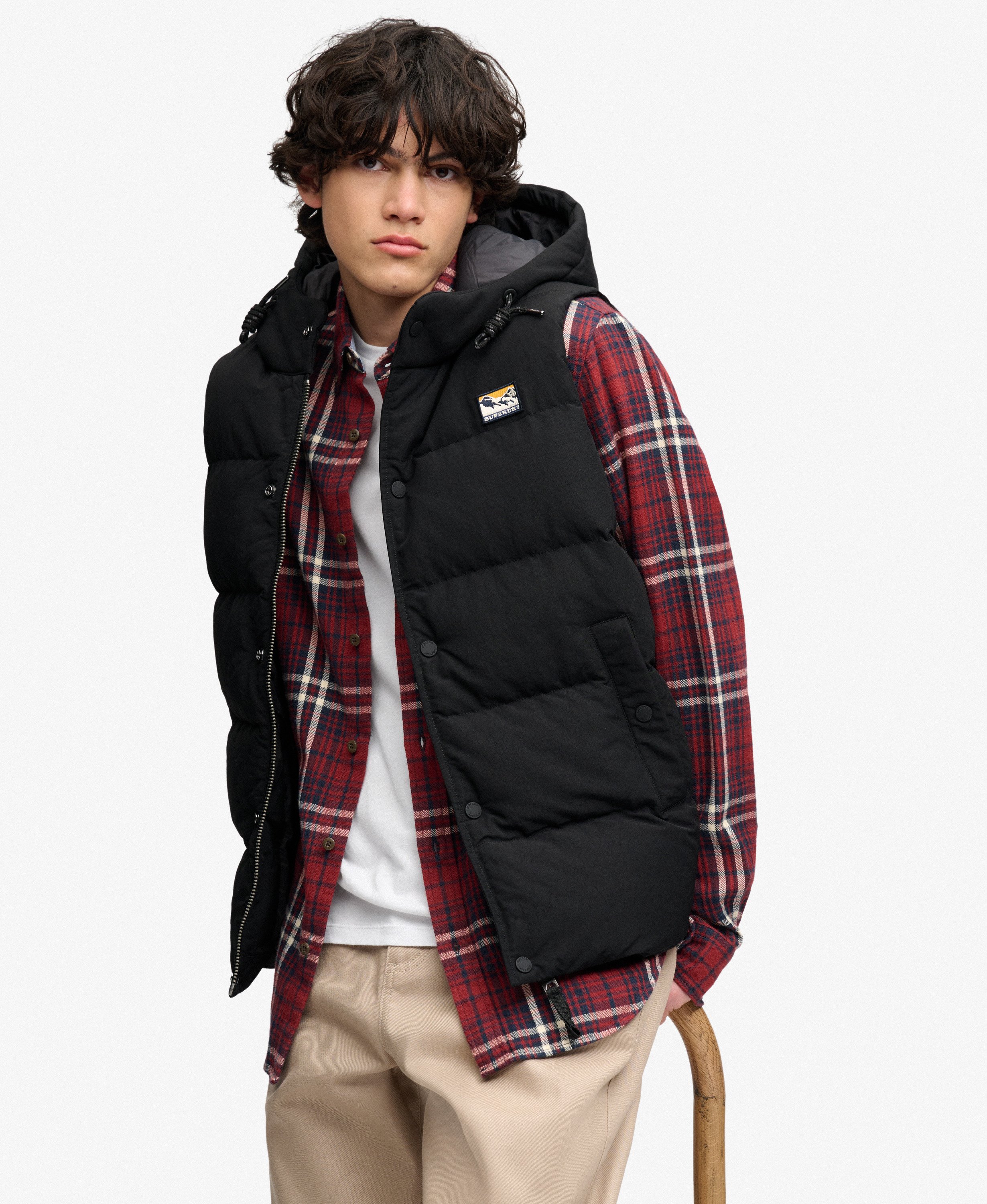 Gilet Court à Capuche Everest, SUPERDRY
