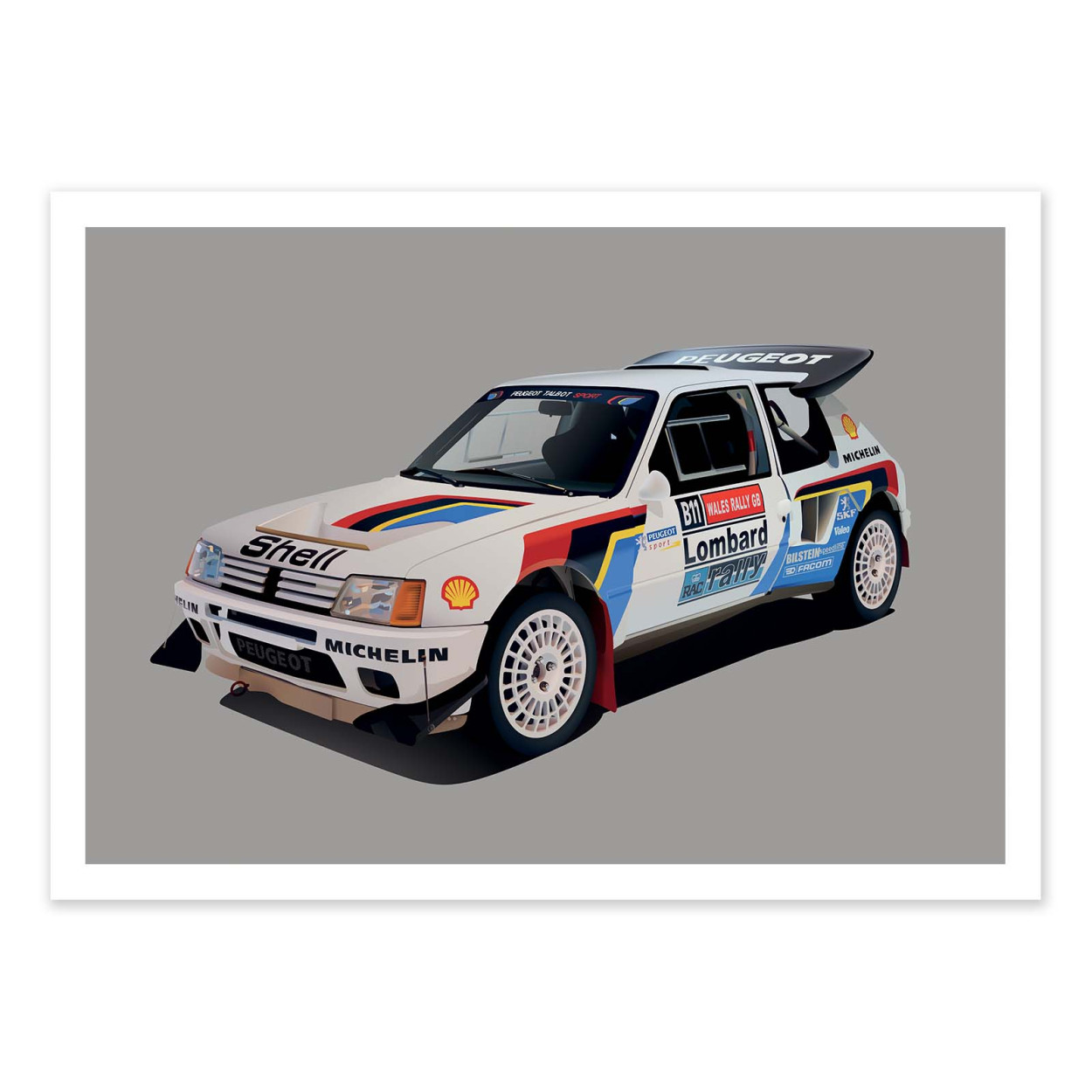 Affiche d'art - Peugeot 205 T16 - Artmoric, WALL EDITIONS
