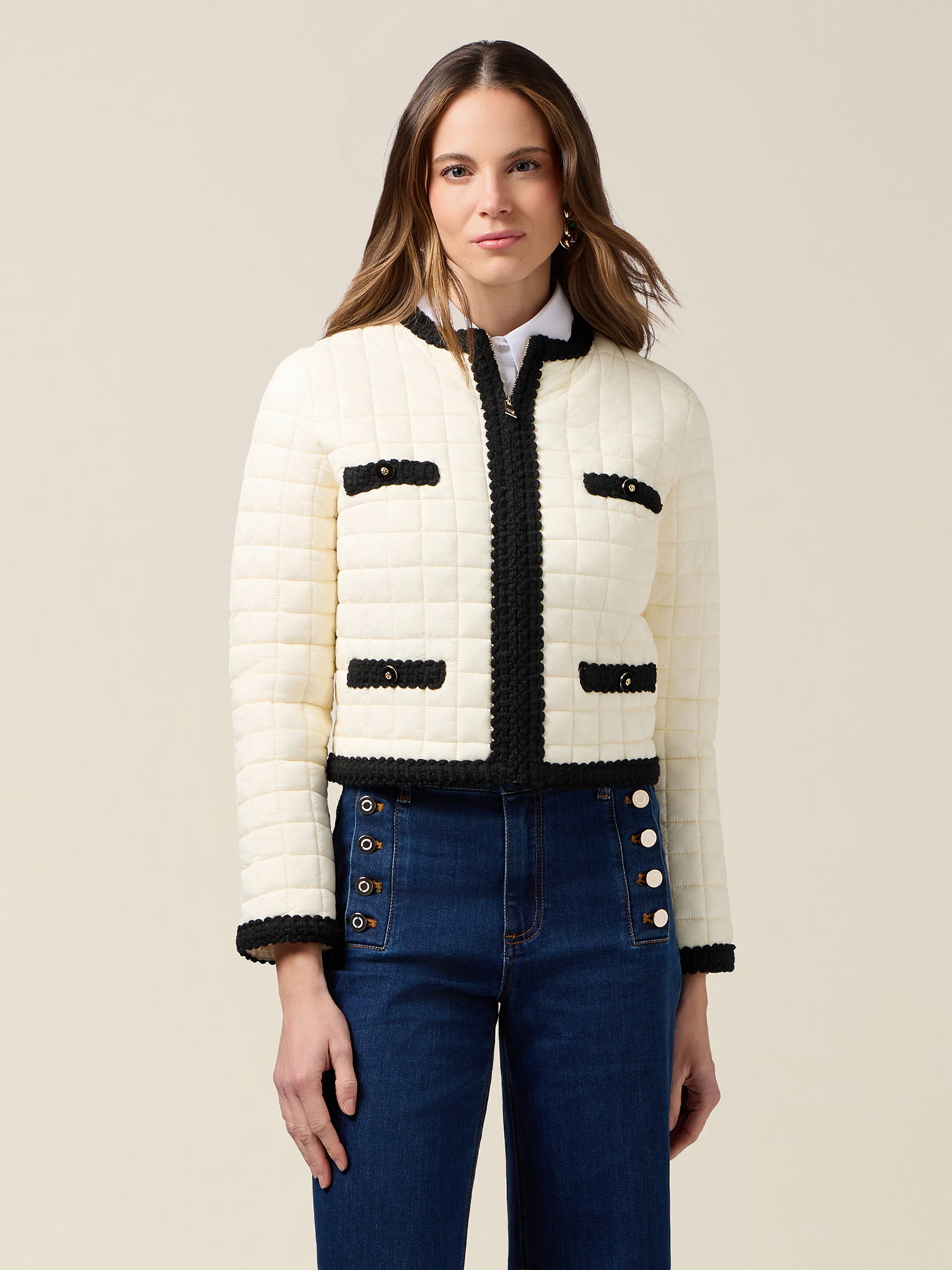 Veste matelassée légère rembourrée bicolore, OLTRE