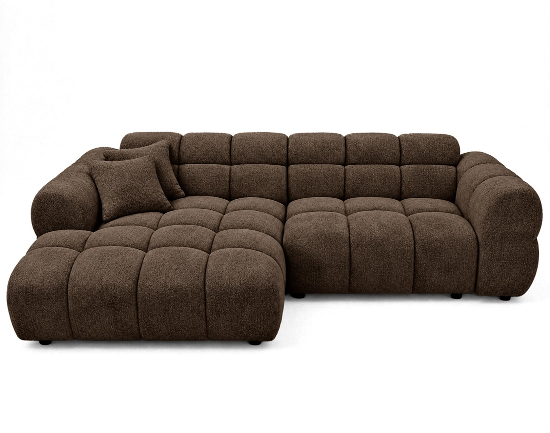 Canapé d'angle gauche 4 places convertible avec, MINI RAY, BEST MOBILIER