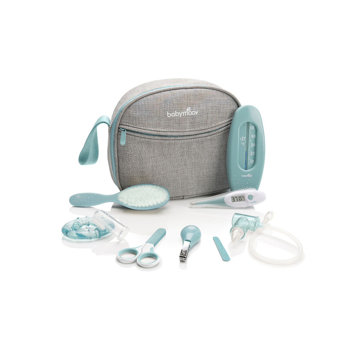 Trousse De Soin Bebe 9 Accessoires Gris Bleu Babymoov La Redoute