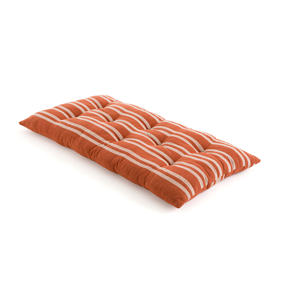 LA REDOUTE INTERIEURS Colchn de suelo 190 cm a rayas Minille Marron 190 x 90 cm