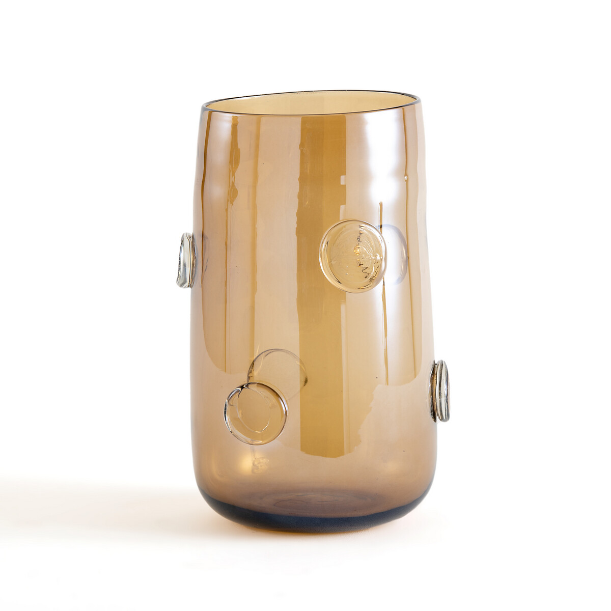 Vase en verre artisanal H35 cm Grano