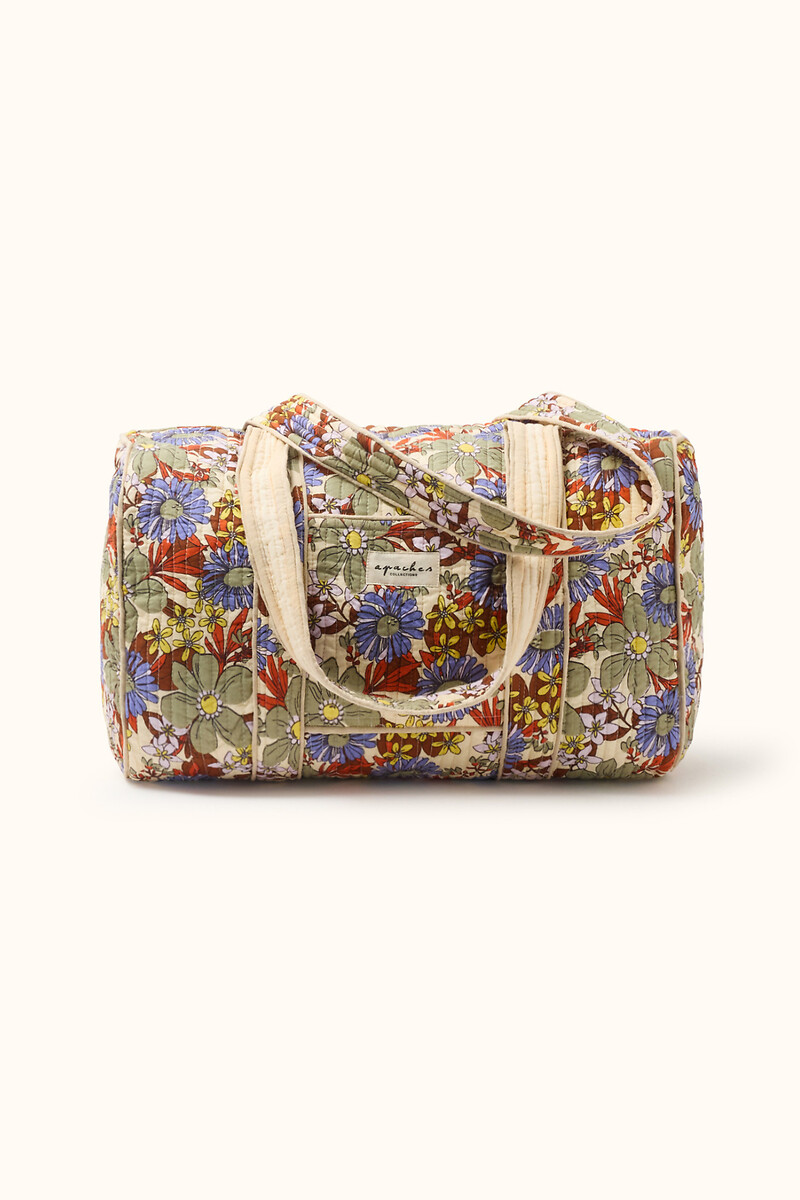 Bolso con cremallera y estampado floral, BUDDHA, APACHES COLLECTIONS