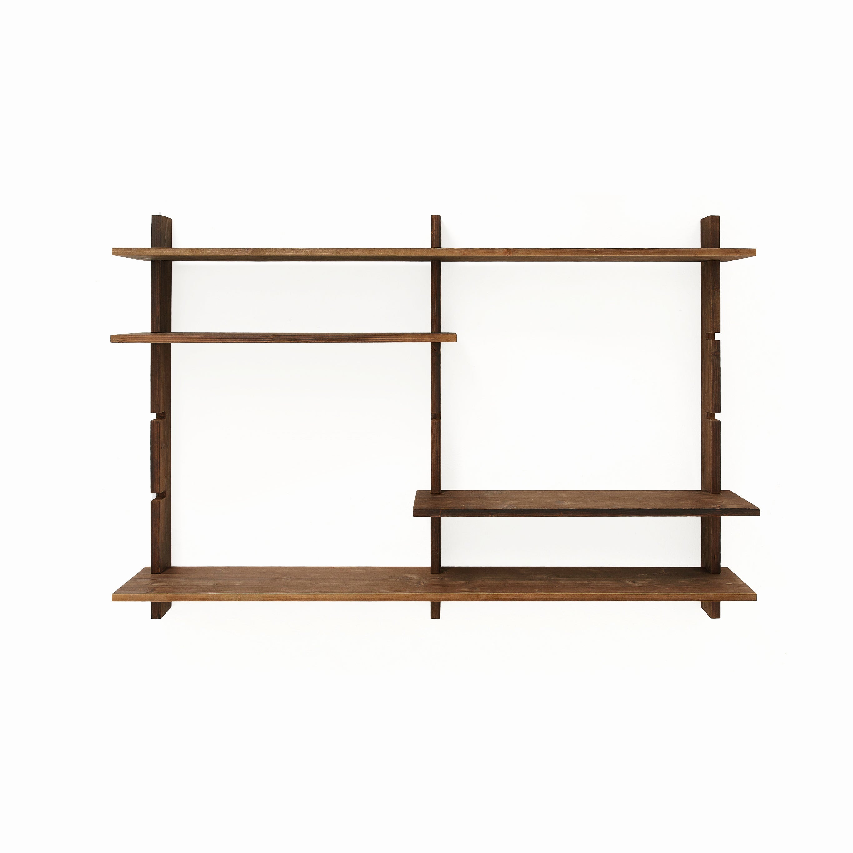 Étagère murale modulaire en bois marron clair - ALOMA, HANNUN