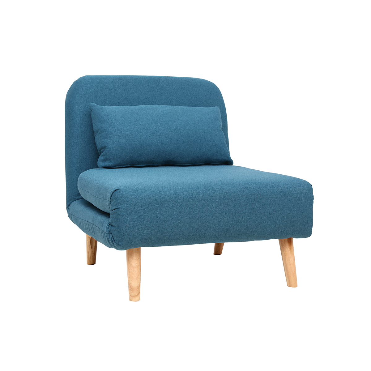 Fauteuil scandinave convertible pieds bois AMIKO, MILIBOO
