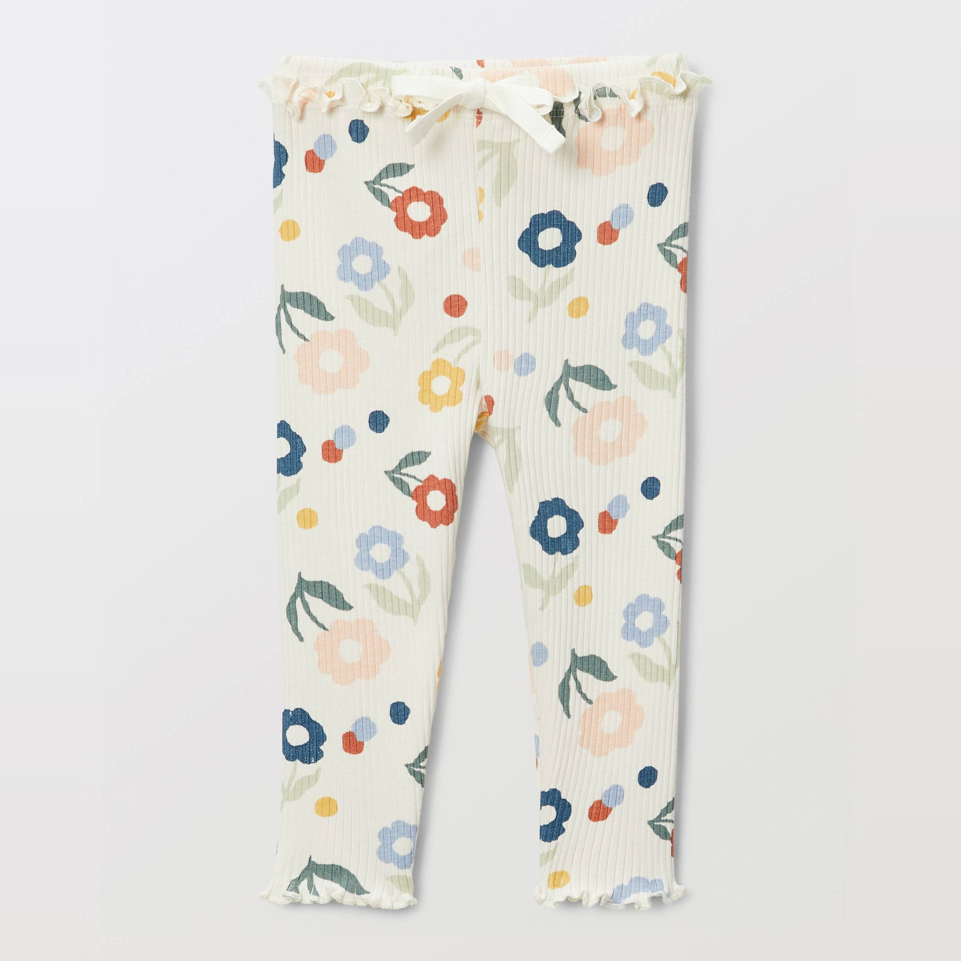 Legging côtelé imprimé en coton BIO GOTS, BOUT'CHOU