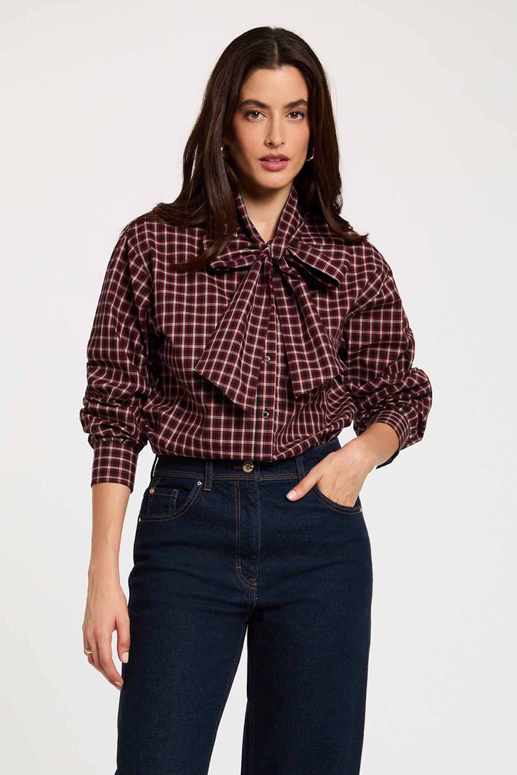 Chemise col lavallière, MORGAN