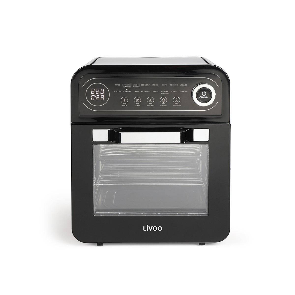 Four multifonction 2-en-1 : Air chaud + Friteuse sans huile, LIVOO