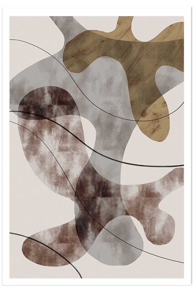 Affiche Organisme abstrait N°1, HEXOA