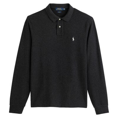Cotton Slim Polo Shirt with Long Sleeves POLO RALPH LAUREN