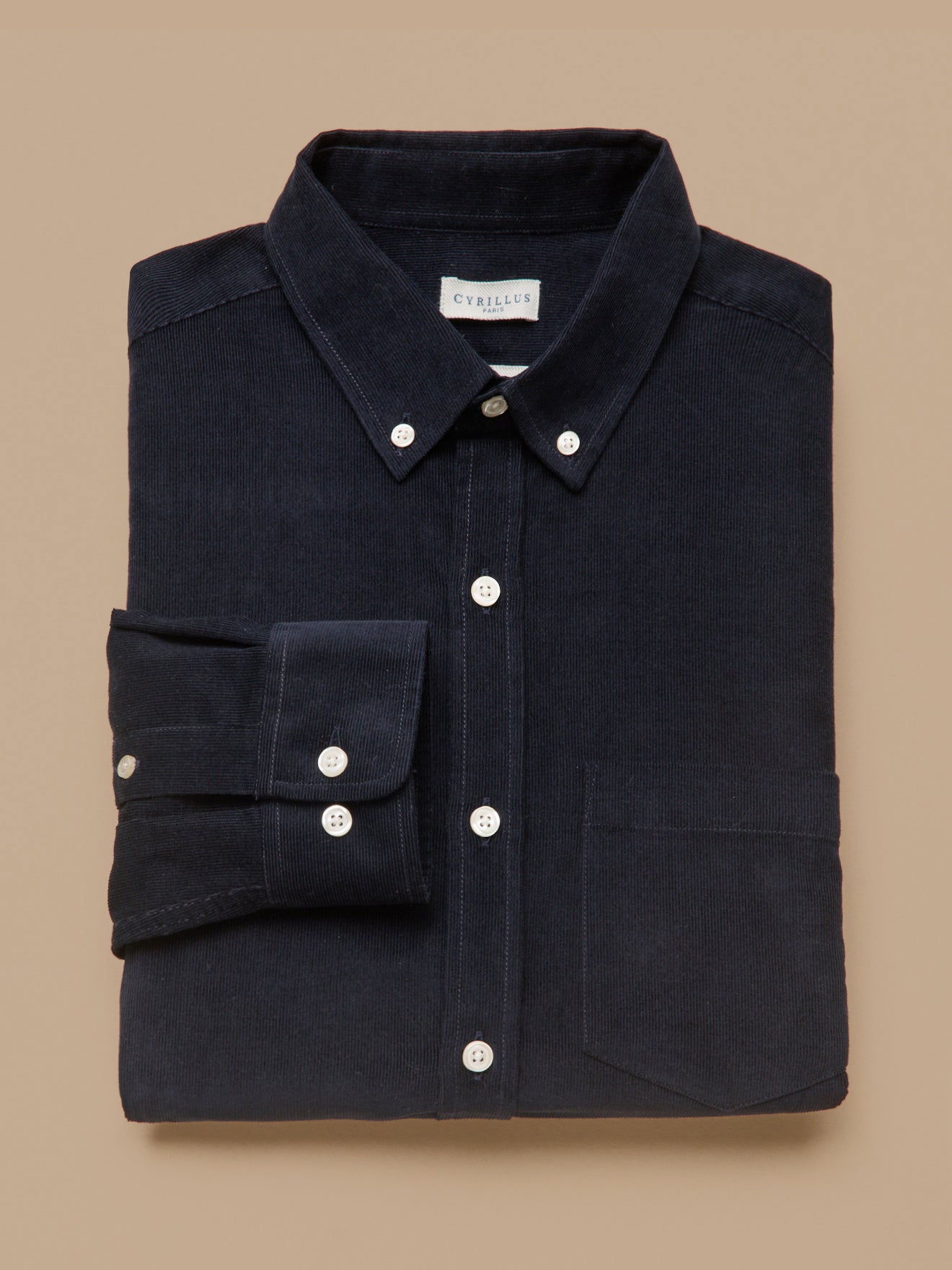 Chemise velours coupe contemporaine, CYRILLUS