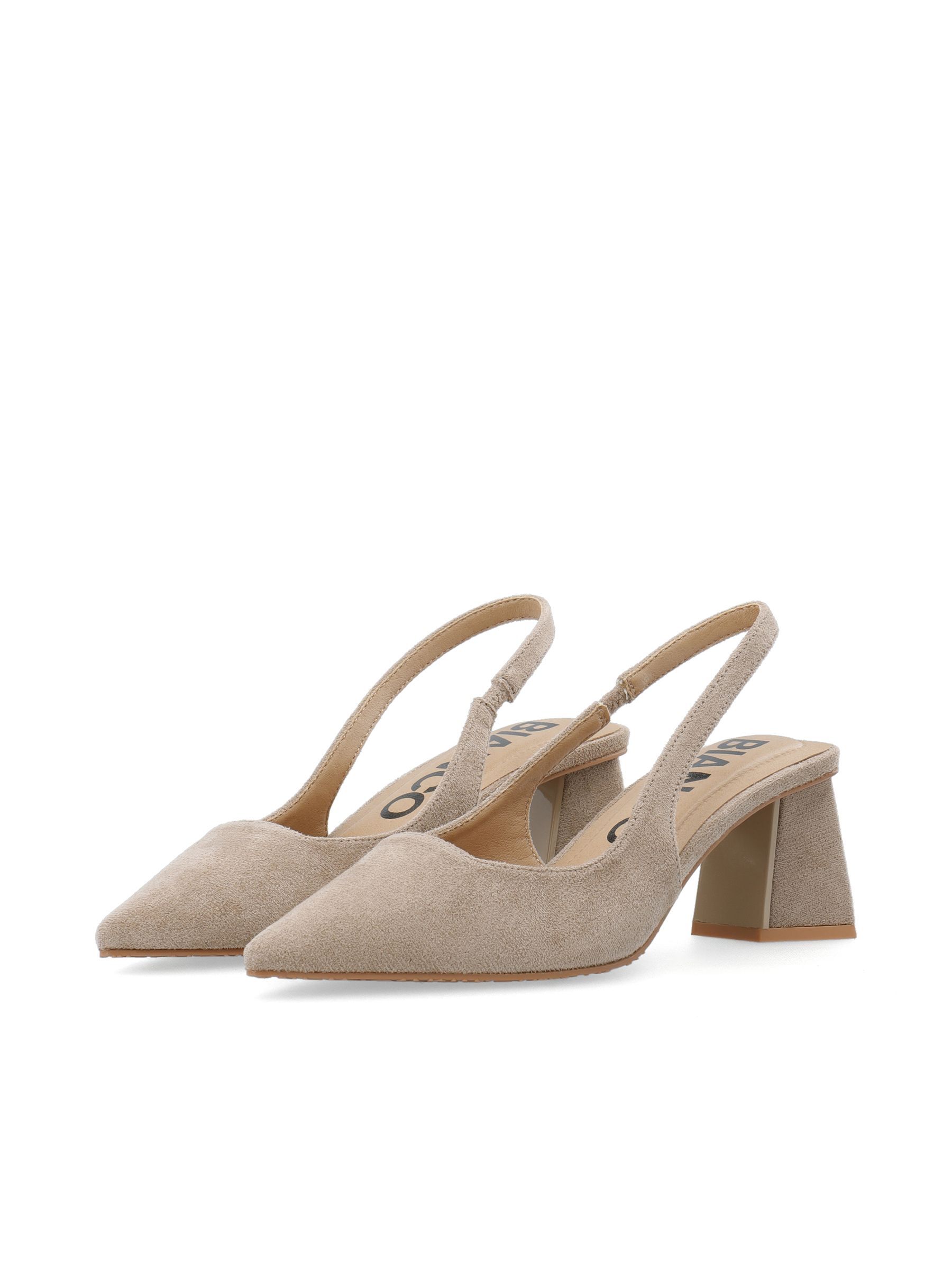 Chaussures À Bride Arrière, BIANCO