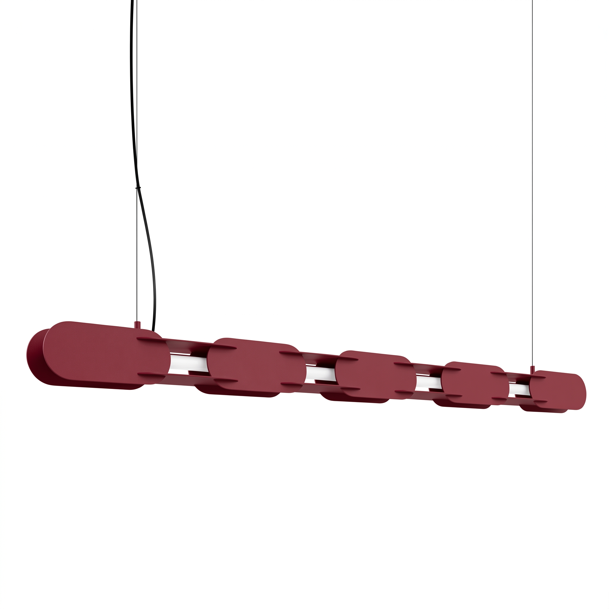 Suspension Acier Bordeaux LED 1 Chain, EDEN