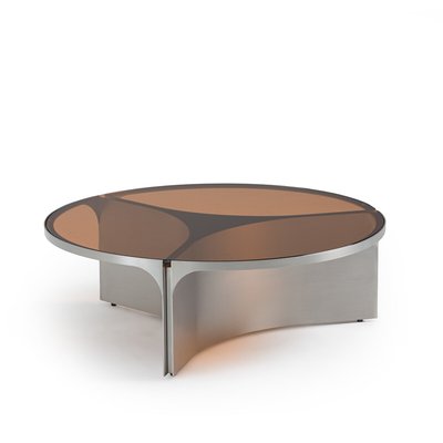 Gira Small Glass and Metal Coffee Table AM.PM
