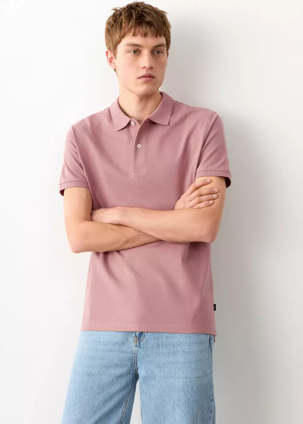 Polo coton manches courtes, MANGO TEEN