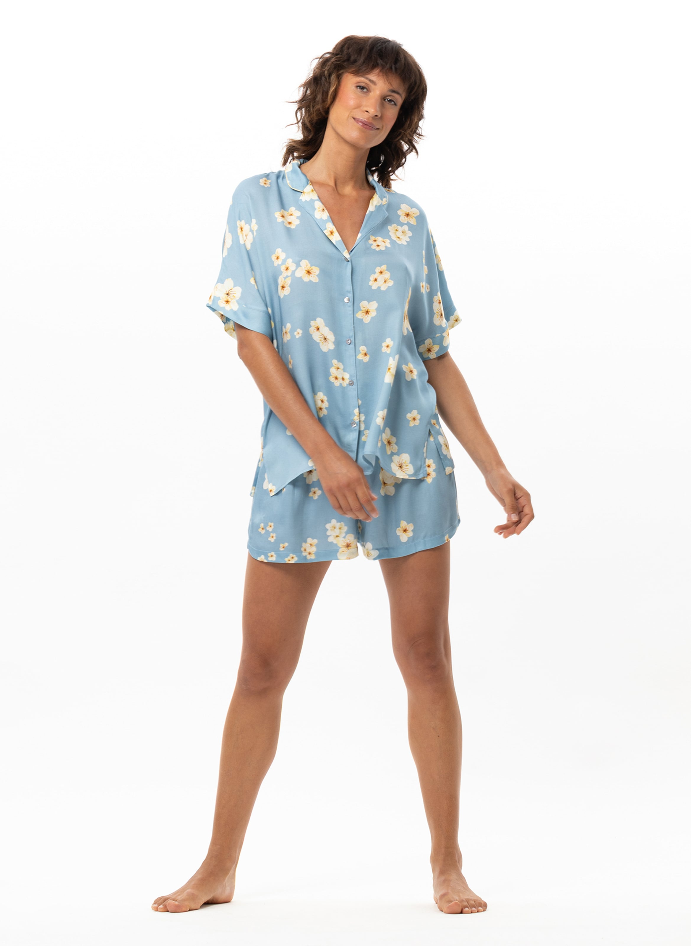 Pyjama short en viscose EDEN 200, LE CHAT