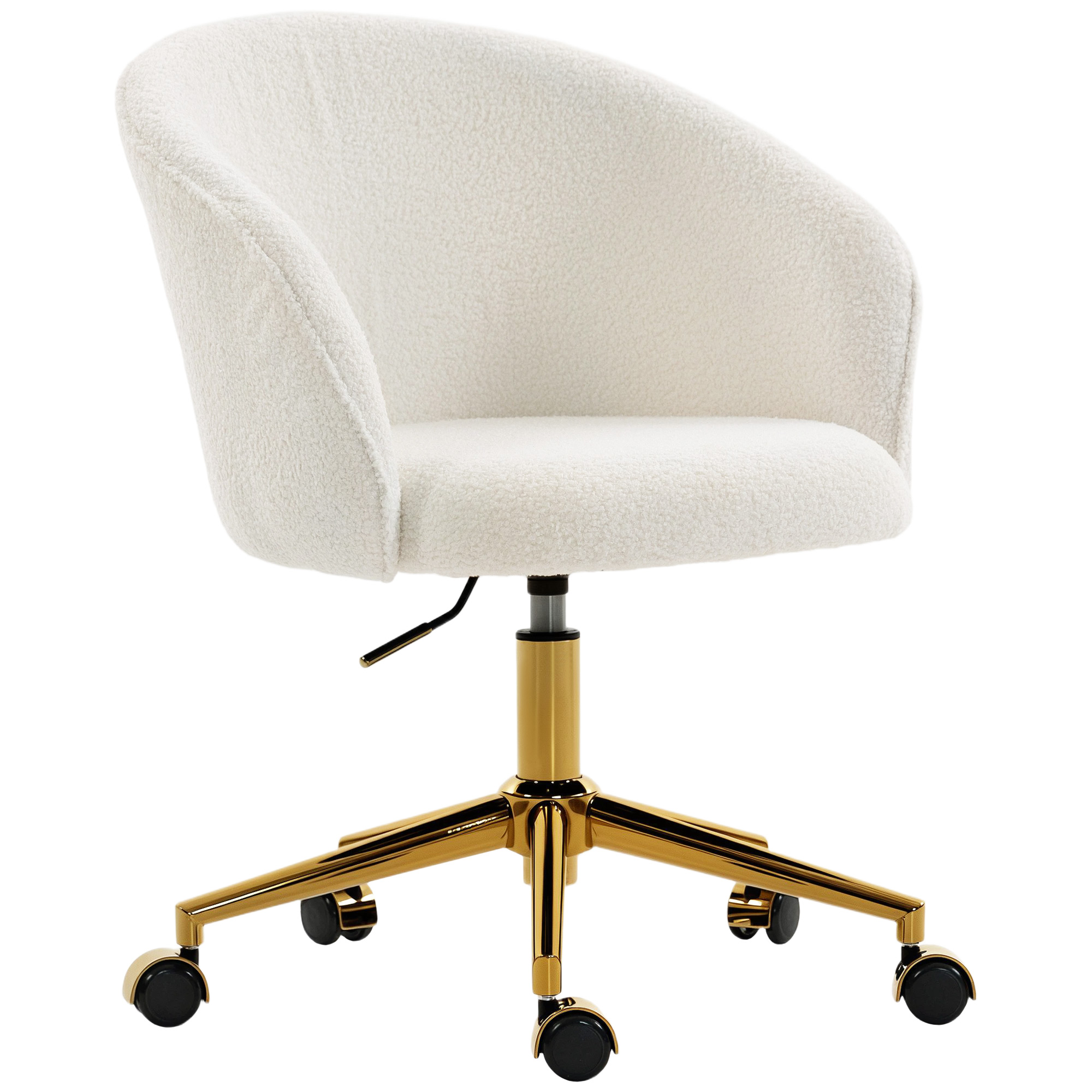Chaise de bureau Polaire Teddy (100 %, HOMCOM
