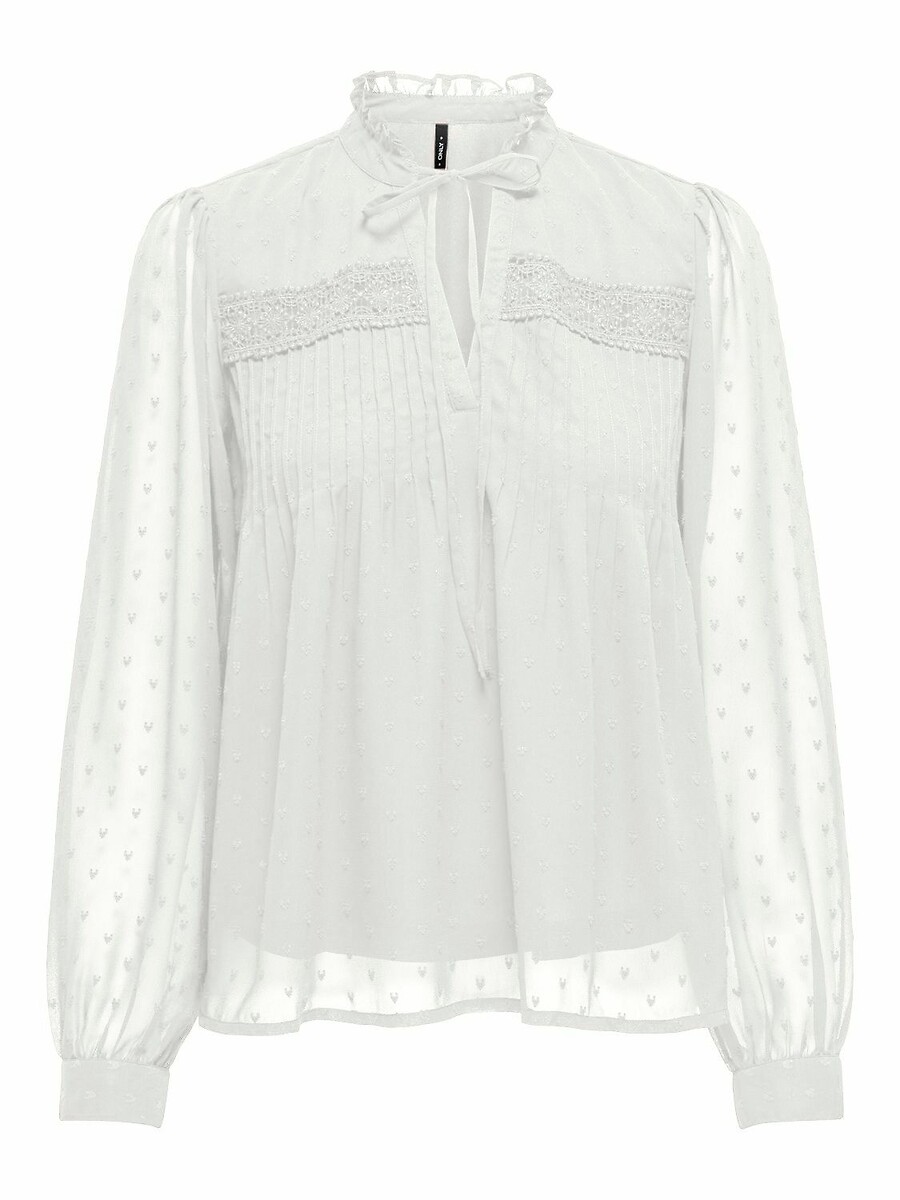 Draping High Neck Blouse, ONLY