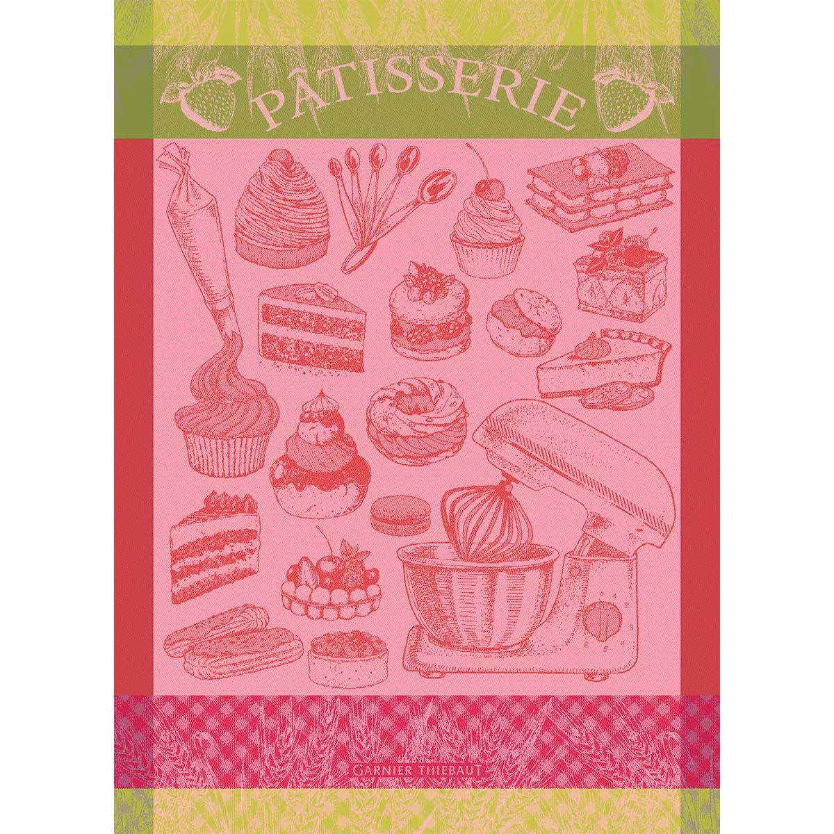 Torchon pur coton LA PATISSERIE, GARNIER THIEBAUT