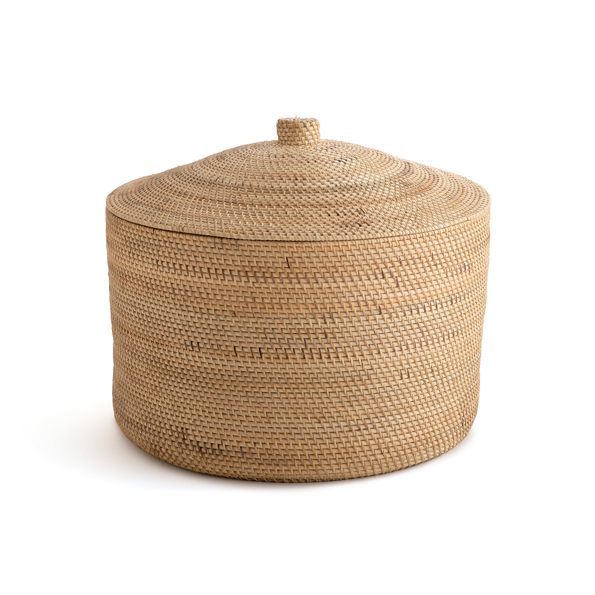Mirella Rattan and Woven Bamboo Basket