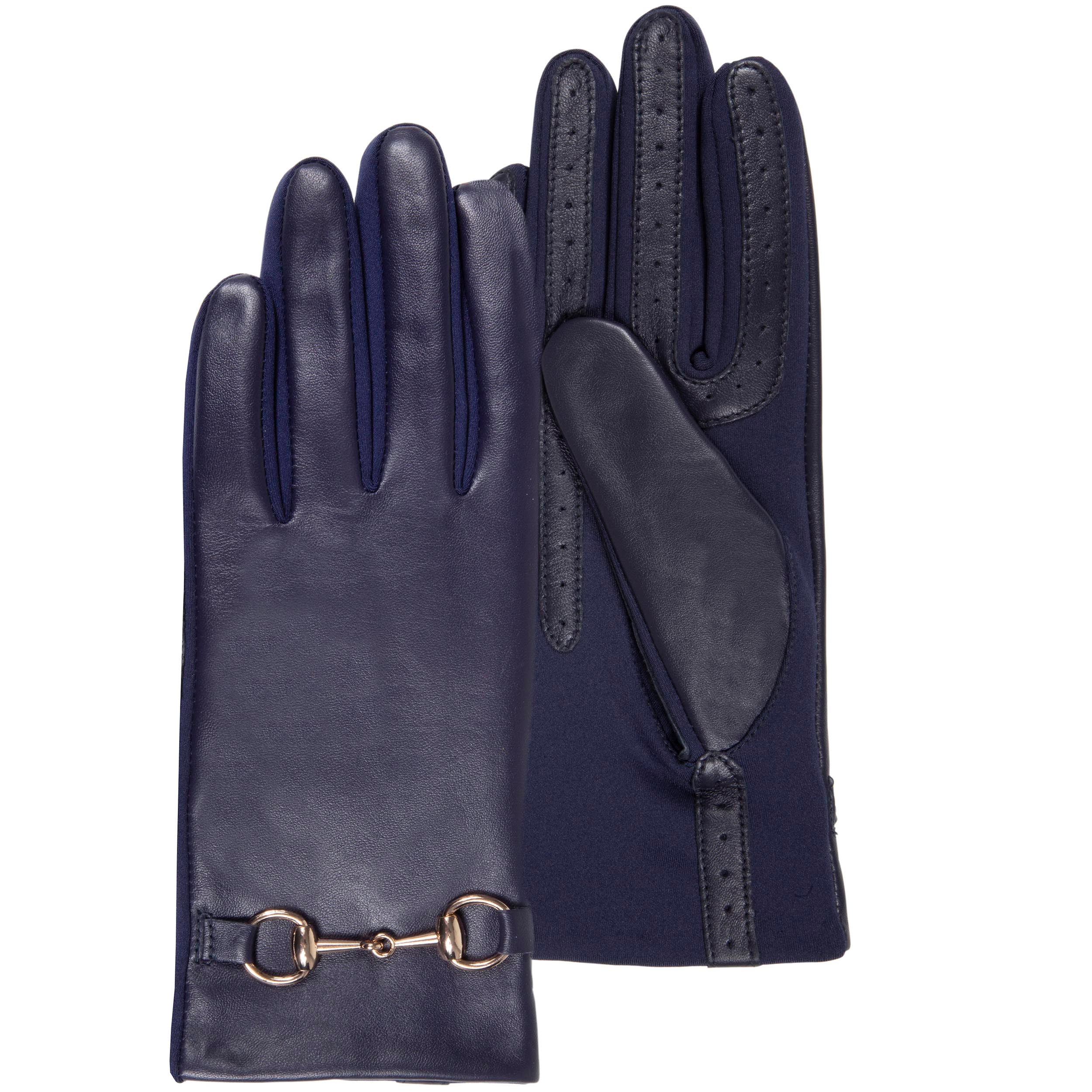 Gants tactiles en cuir de mouton - doublés polyester, ISOTONER