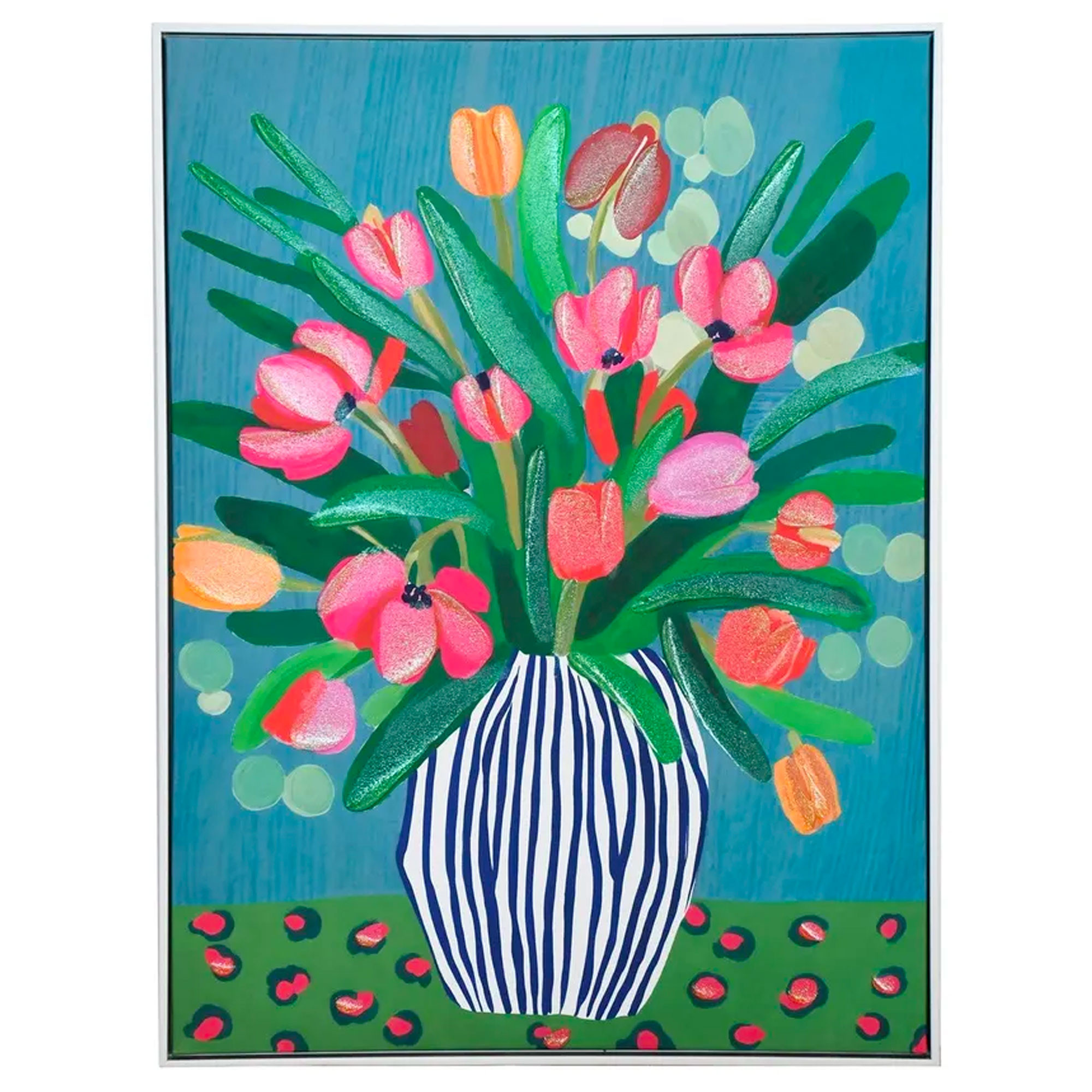 Tableau sur toile bouquet de fleurs 60x3x80cm, WADIGA